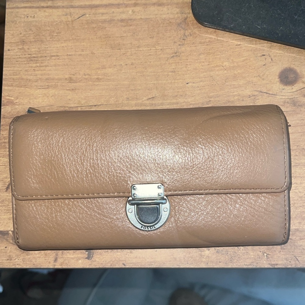 Fossil leather wallet